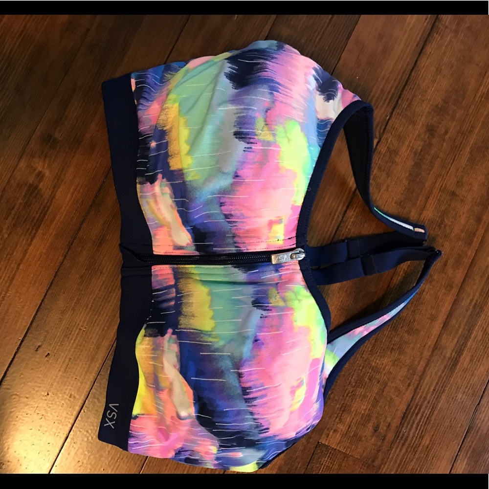 VICTORIAS SECRET sports bra with cups! Neon!